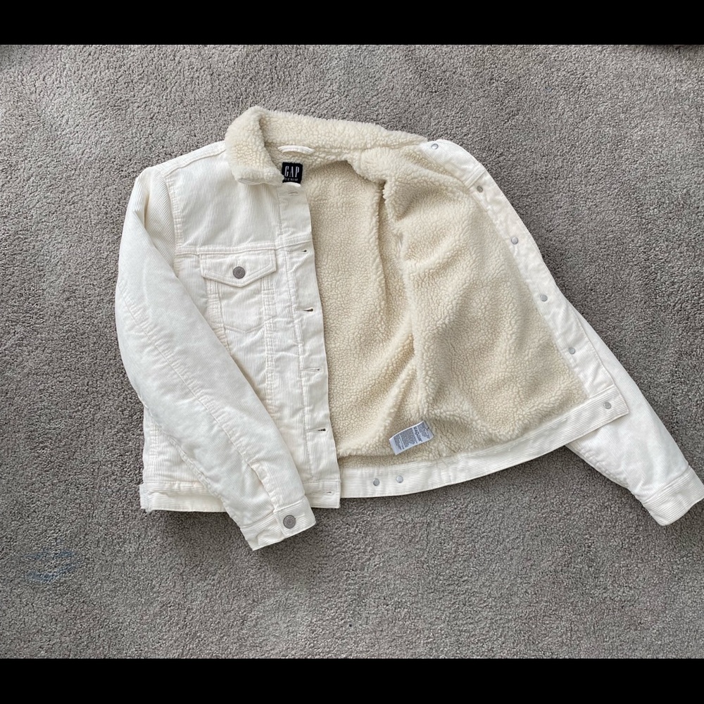 Cream/white corduroy jacket